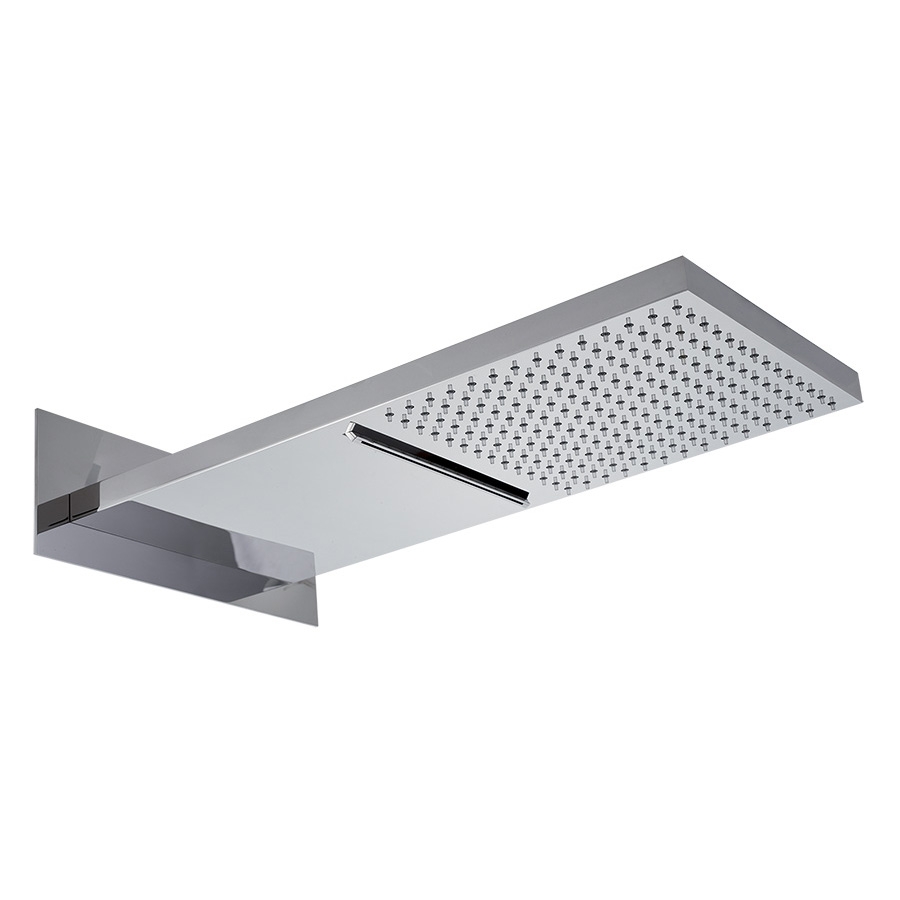 1733-20 Верхний душ Giulini, настенного монтажа, с функцией дождя и водопада (цвет - хром)