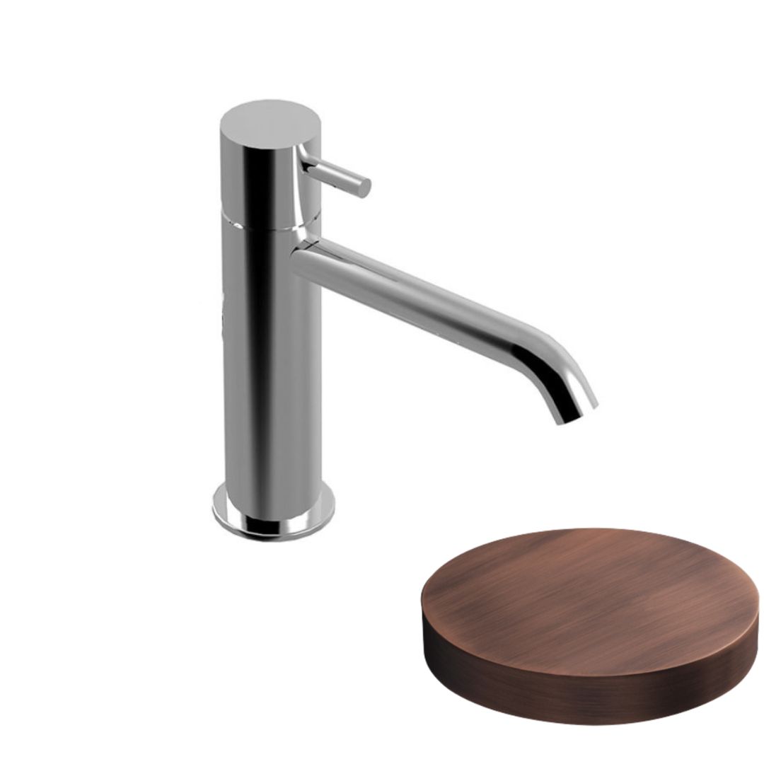 5905/SCVROP Смеситель для раковины однорычажный Giulini My Future,без донного клапана (цвет - матовая медь)