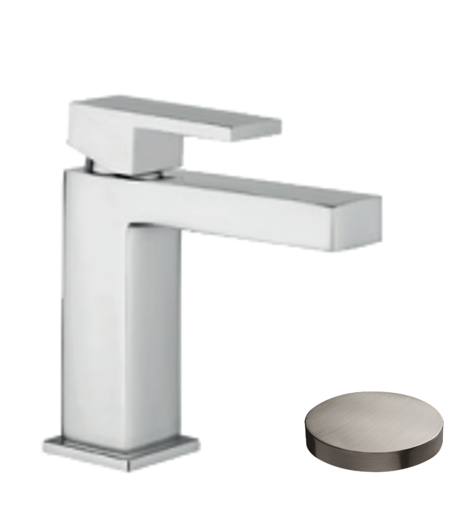 9833/SCNKO Смеситель для раковины Giulini Pablolux, однорычажный, без донного клапана (цвет - матовый никель)