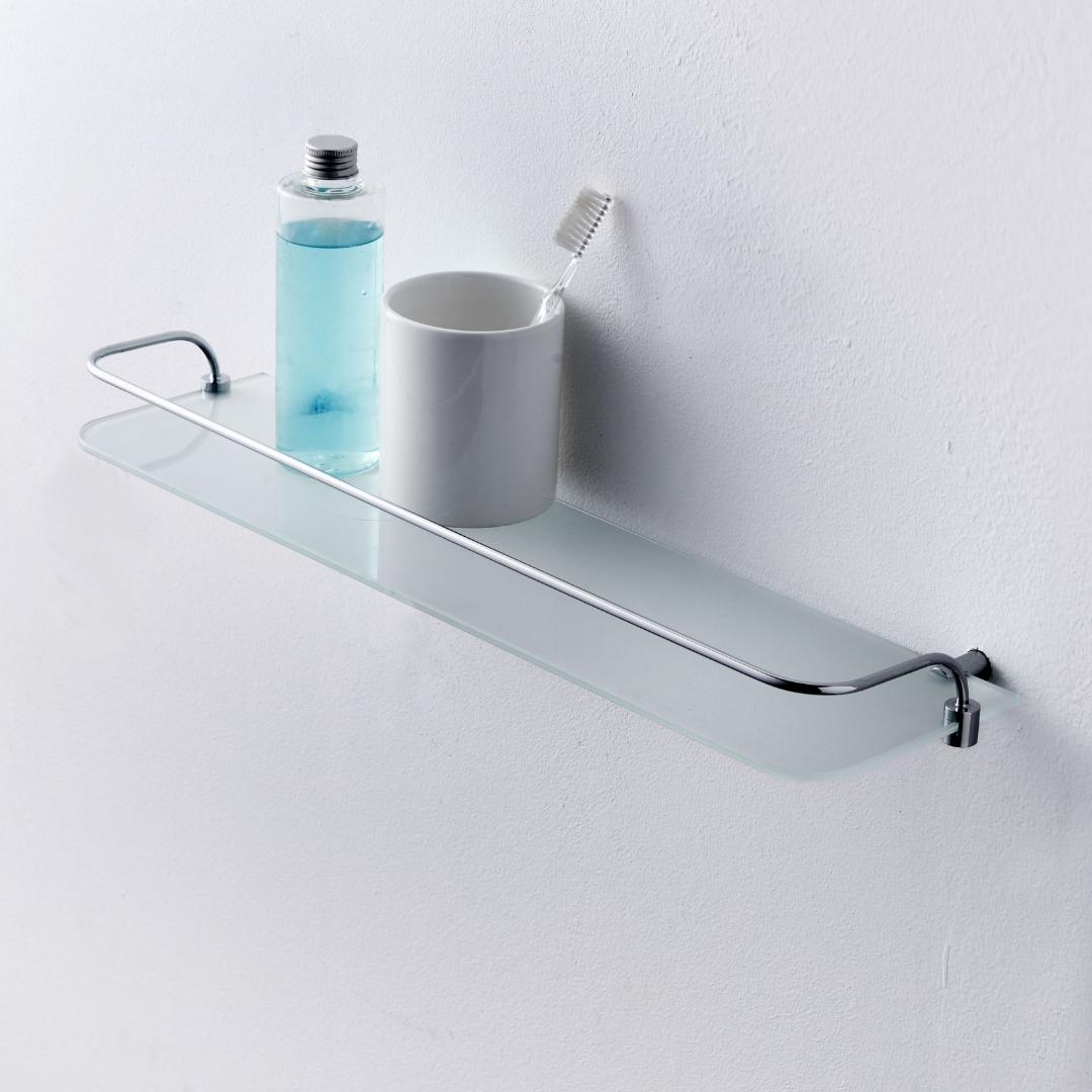 K/MEN03/53/SAT Полка Etrusca Complementi, 50х4х16 см, матовое стекло (цвет - хром)