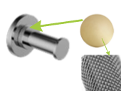 10765/ZG/53/RSO Крючок Etrusca Sintesi ZG (цвет - хром, гравировка - золото матовое сатинированное)