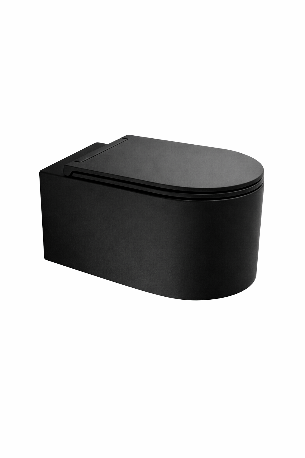 MON1202V23 Унитаз подвесной Olympia Monolith, система смыва скрытый торнадо, с креплениями (цвет черный матовый)