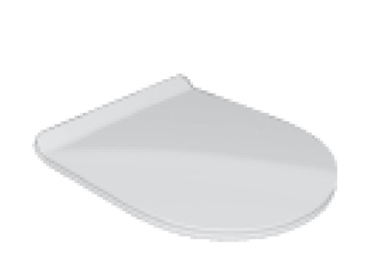 C9MON01 Сиденье с микролифтом и съемными петлями тонкое для унитаза Olympia Monolith (цвет - белый глянцевый)