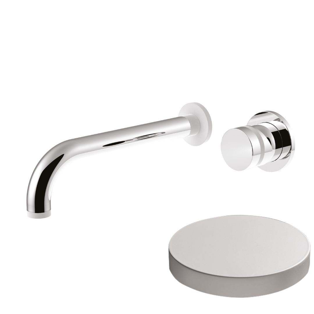 MR0025BO Смеситель встраиваемый для раковины Giulini  My Ring, излив 20 см, без донного клапана (цвет - белый матовый)