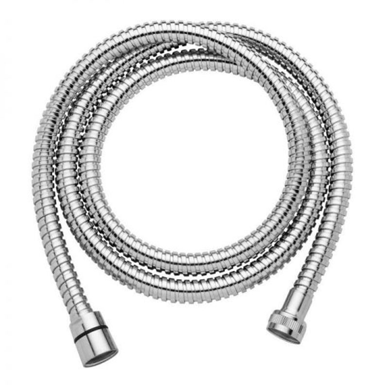 1573 Гибкий шланг Giulini в металлической оплетке 150 см c двойным зажимом (цвет - хром)