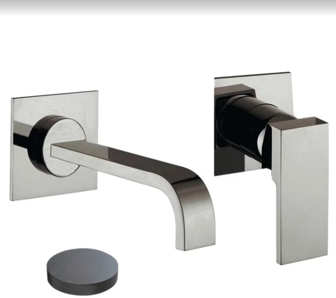 9825-B3EPGF Внешняя часть встраиваемого смесителя Giulini Pablolux на раковину (цвет - графит)