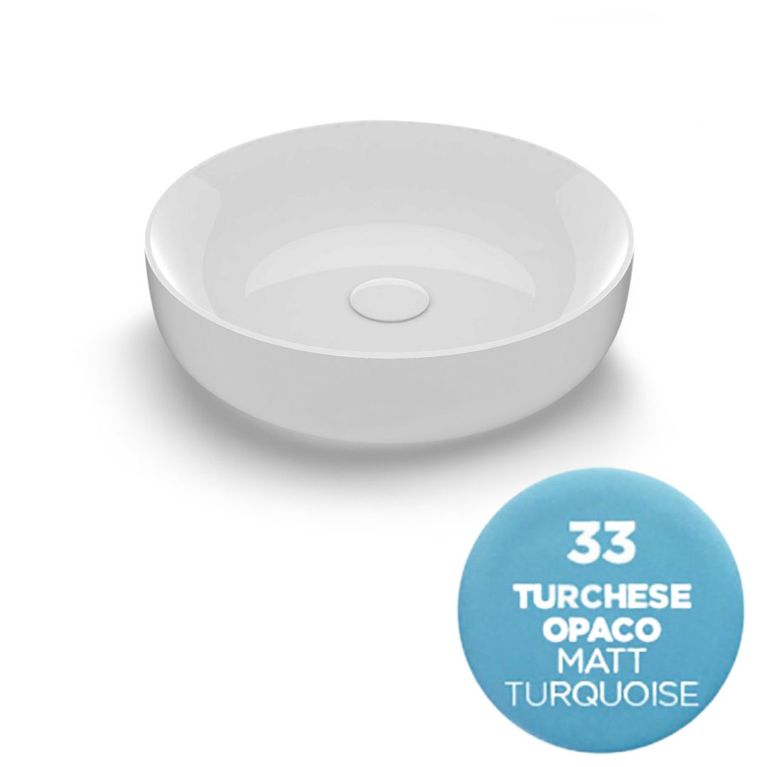 MET4245033 Раковина Olympia Metamorfosi накладная, ø45 h14 см (цвет - голубой матовый)