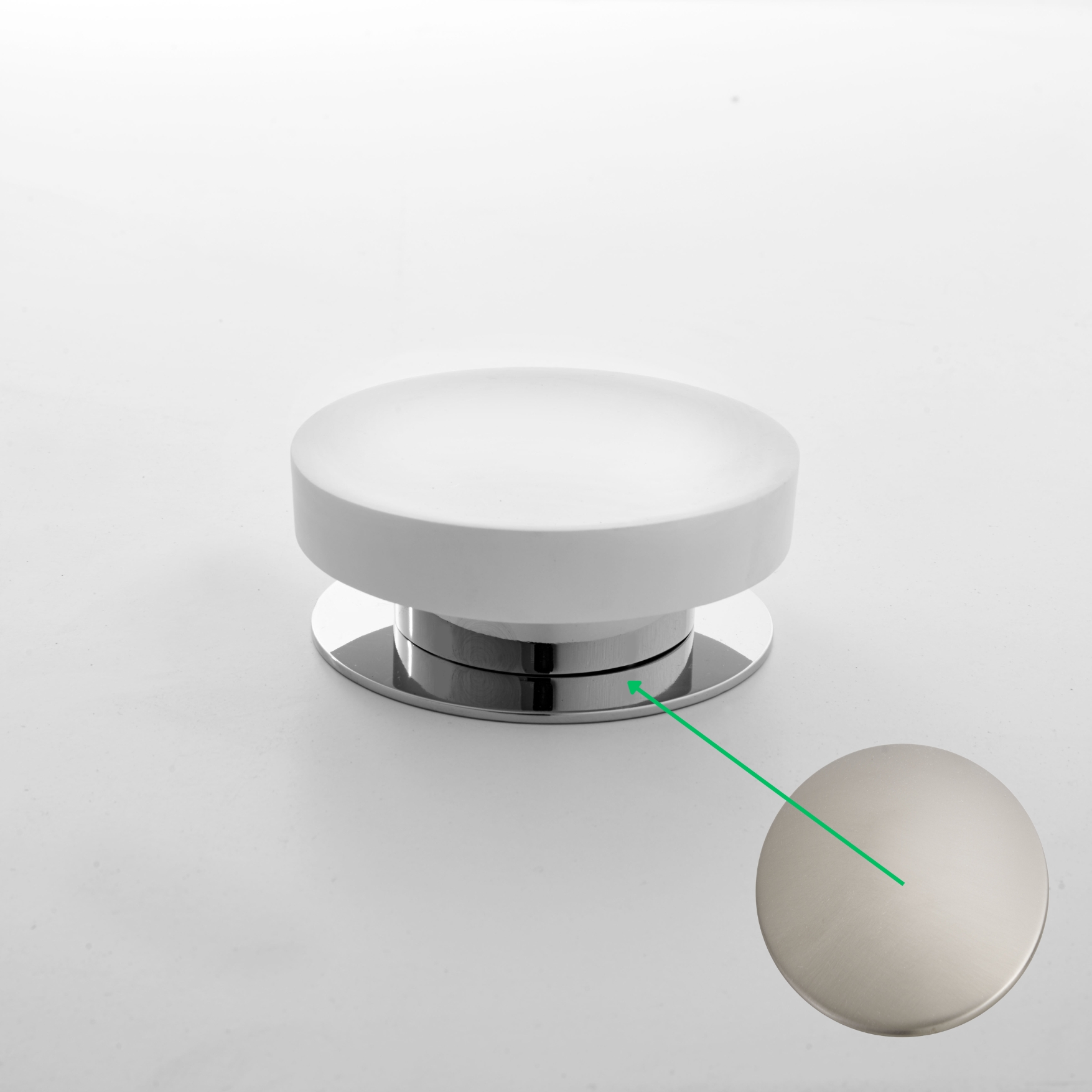 K/622/60/SSF Мыльница Etrusca Dinamic, иск камень, (цвет - никель матовый)