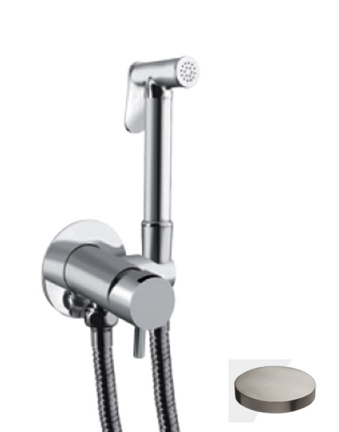 SH23/MFEPNKO Внешняя часть гигиенического душа со смесителем Giulini My Future (цвет - никель матовый)