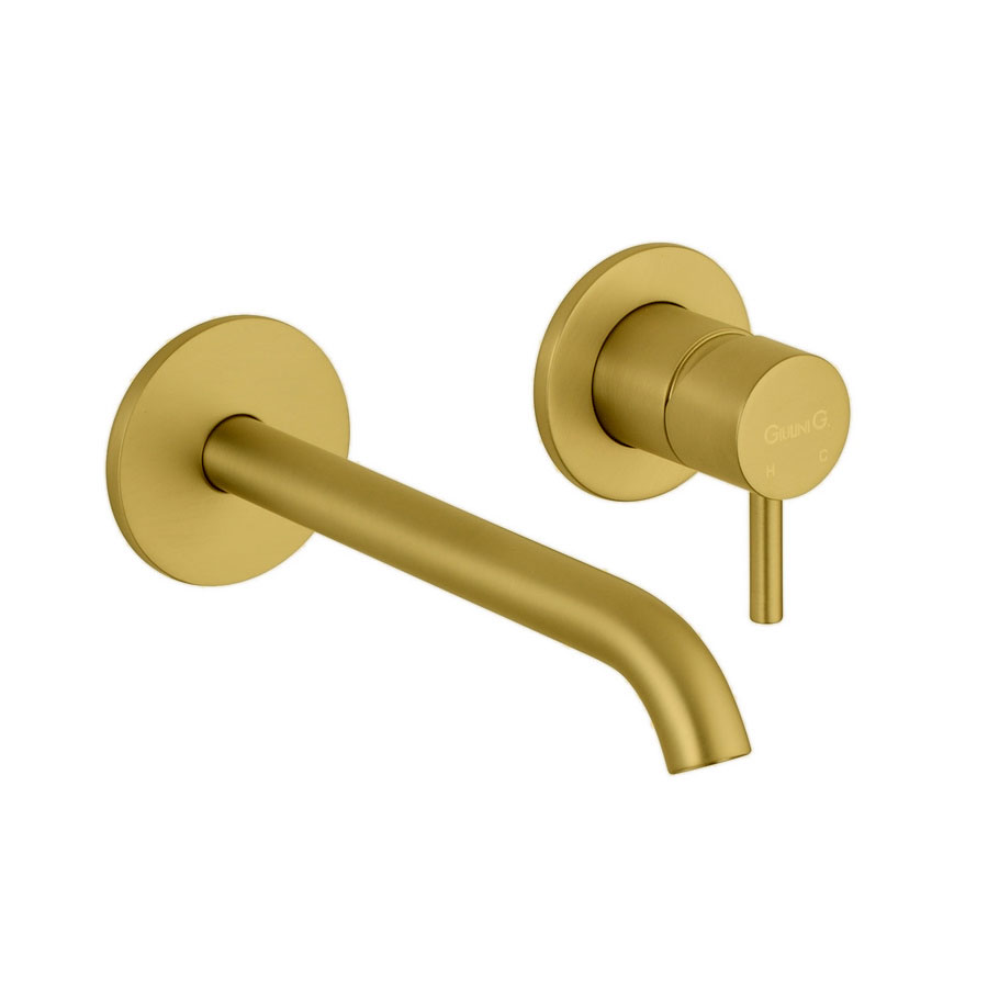 5920-18EPO Внешняя часть для встраиваемого смесителя Giulini My Future для раковины, излив 18 см, без донного клапана (цвет - золото 24 карата )