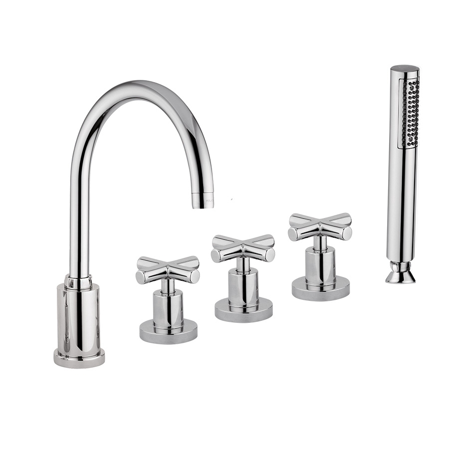 7660 Комплект на борт ванны на 5 отверстий Giulini G3 (цвет - хром)