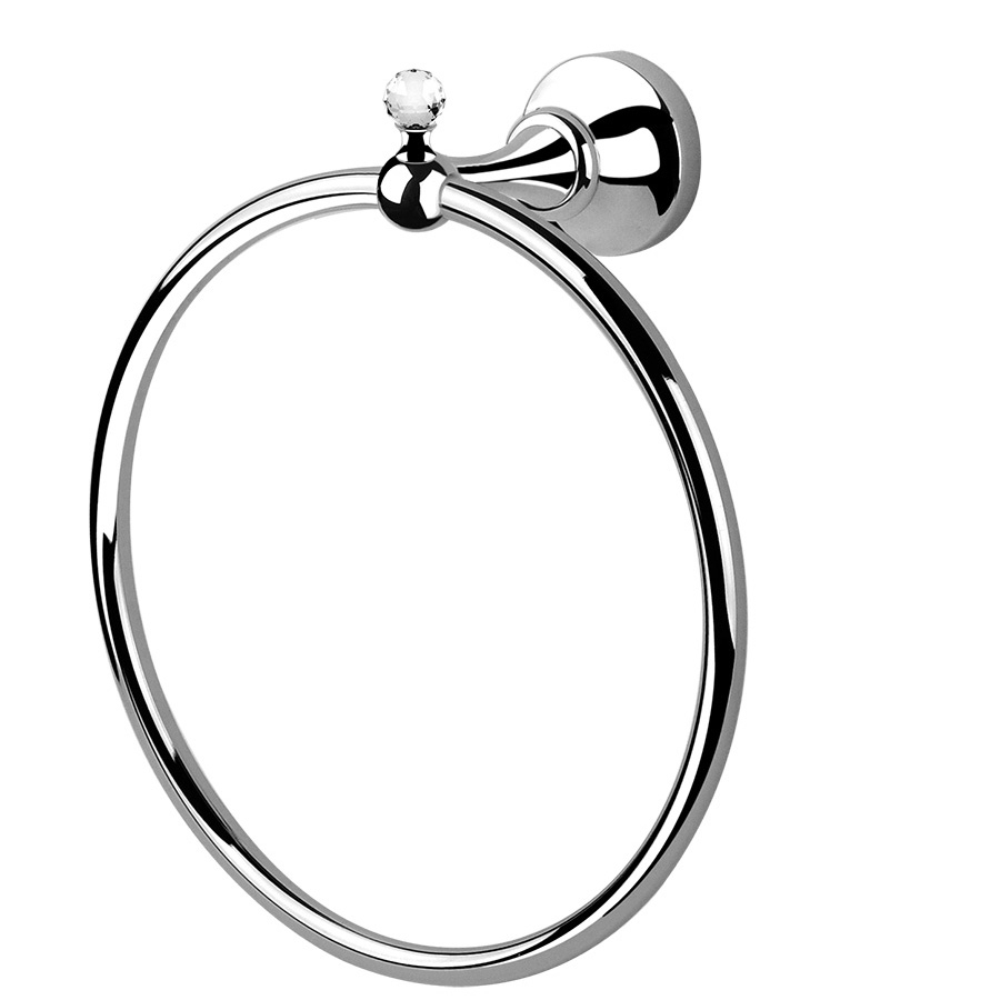 RG1118/S Полотенцедержатель Ibisco Crystal Giulini (цвет - хром)