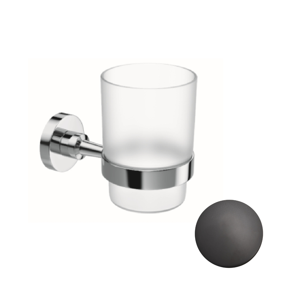 10531/30/SAT Стакан подвесной Etrusca Sirio, матовое стекло (цвет - черный матовый)