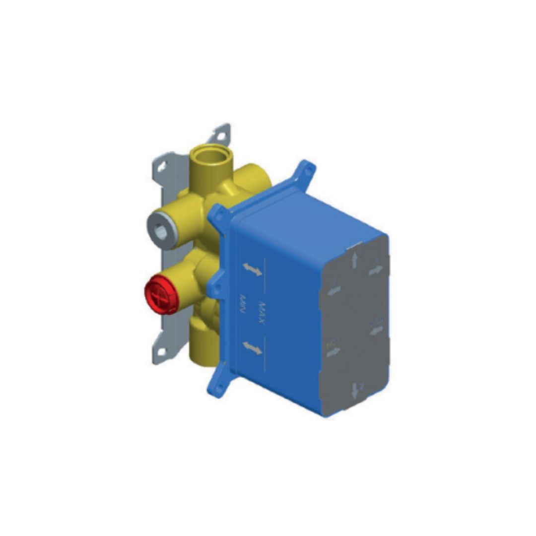 5292 Универсальная встраиваемая часть термостата для душа Giulini на 3 вывода воды моделей 8271, 8277, 8283-PREP, 8283-LNEP (цвет - универсальный)