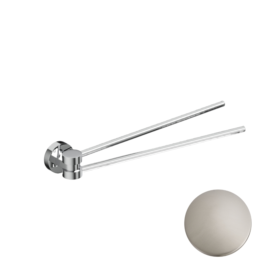 10842/60 Полотенцедержатель поворотный двойной Etrusca Wet (цвет - никель матовый)