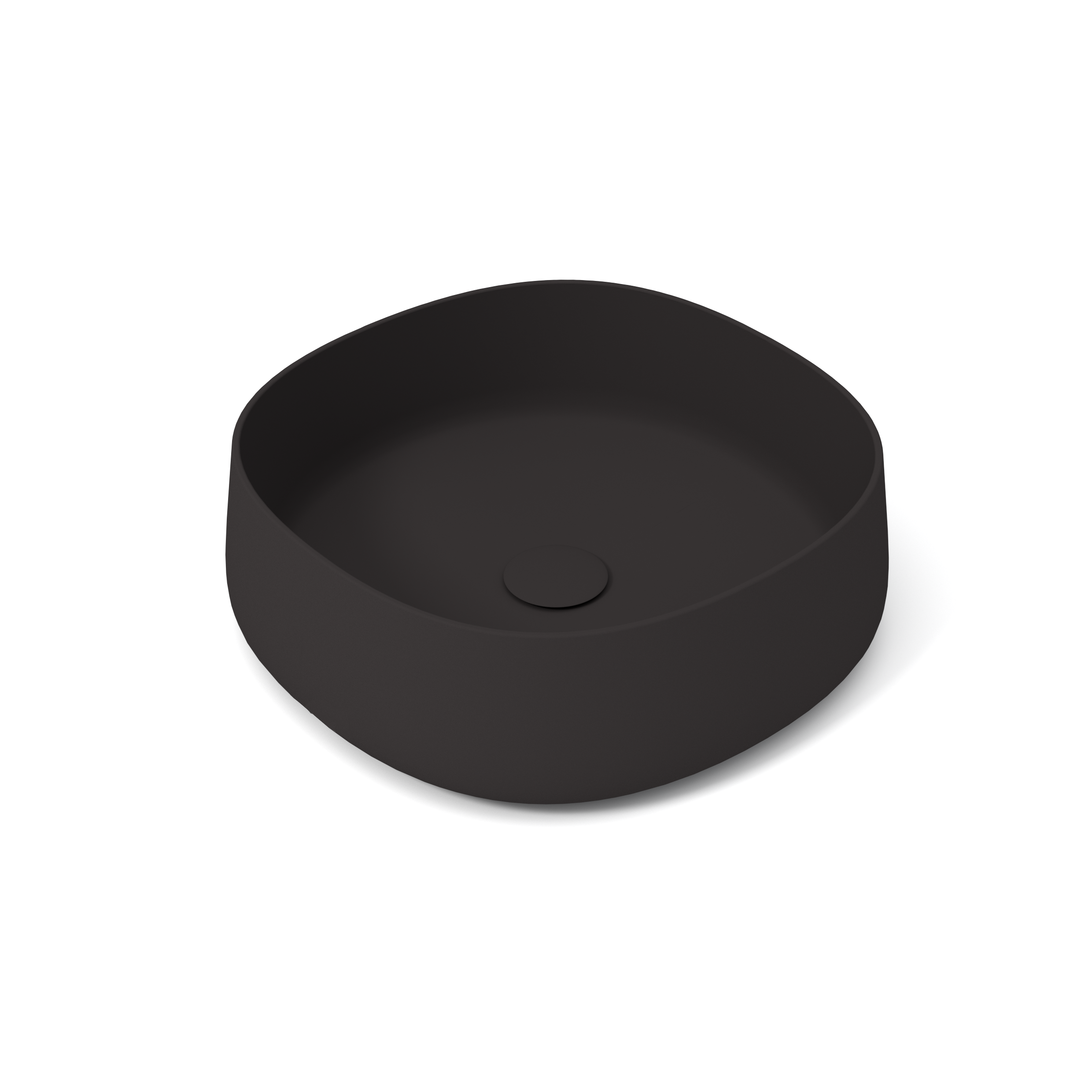 PAD4B42023 Раковина накладная Olympia Paddle 45x45x15см (цвет - черный матовый)