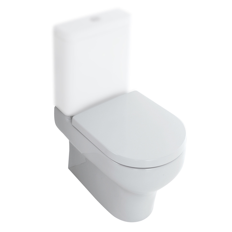 CLE130301 Унитаз-компакт, чаша, Olympia Clear, с комплектом креплений (цвет - белый глянцевый)