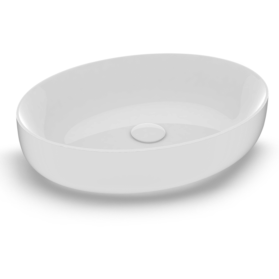 MET42O6001 Раковина Olympia Metamorfosi накладная, 55x42xh14 см (цвет - белый глянцевый)