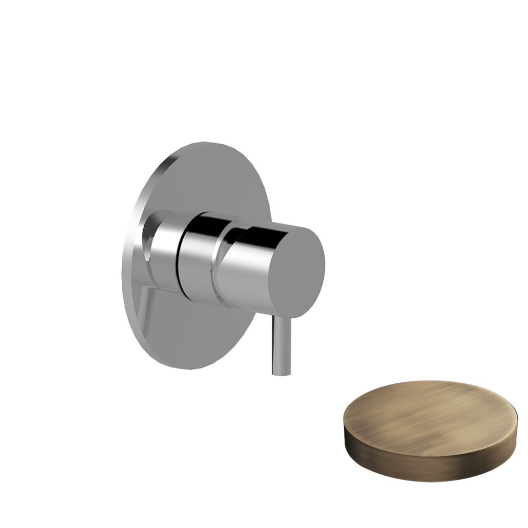 5915EPBROP Внешняя часть для встраиваемого однорычажного смесителя Giulini My Future, для душа (цвет- бронза матовая)