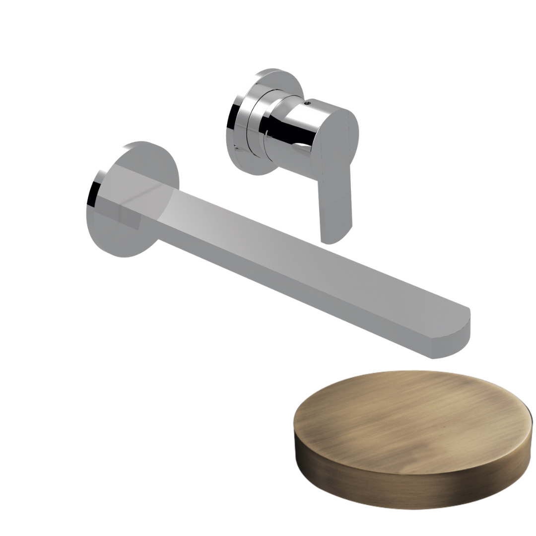 5825-20DLEPBROP Внешняя часть смесителя для раковины встраиваемого Giulini Surf Deluxe, излив 20 см, без донного клапана (цвет - бронза матовая)