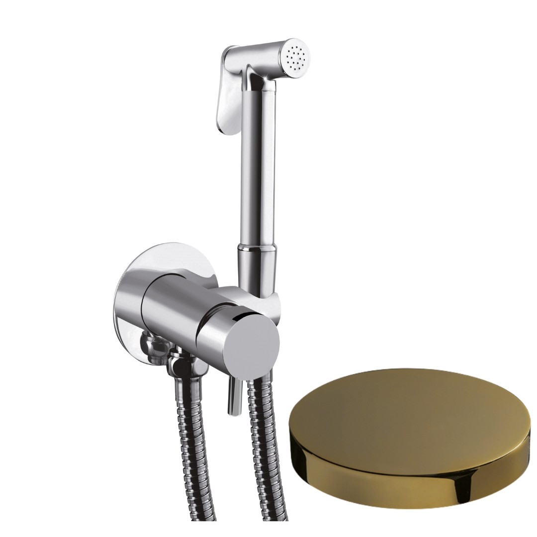 SH25/MFEPO Внешняя часть гигиенического душа со смесителем Giulini My Future (цвет - золото)