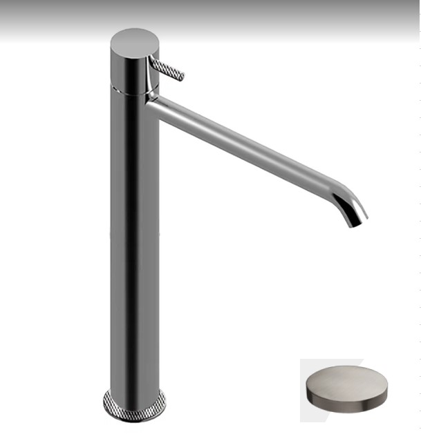 5939/SCDNKO Высокий однорычажный смеситель для раковины Giulini My Future Deluxe, с удлиненным изливом (цвет - никель матовый)