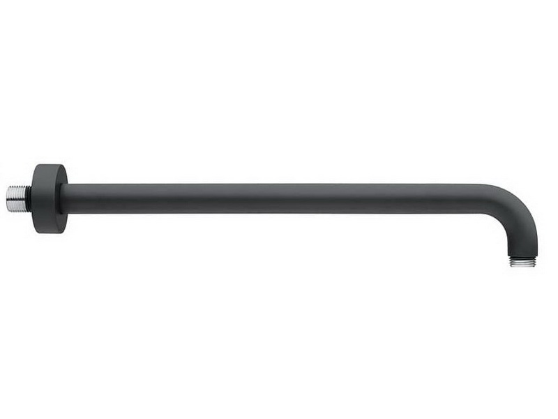 1751-35NO Душевой кронштейн из латуни Giulini, длина 350мм (цвет - черный матовый)