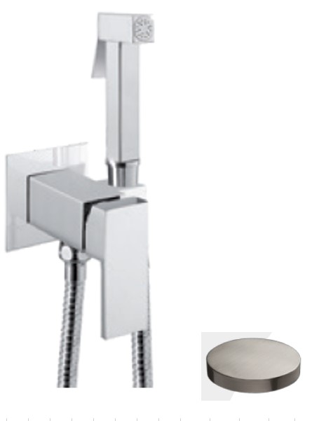 SH20/PEPNKO Внешняя часть гигиенического душа Giulini Pabloluxe со смесителем (цвет - матовый никель)