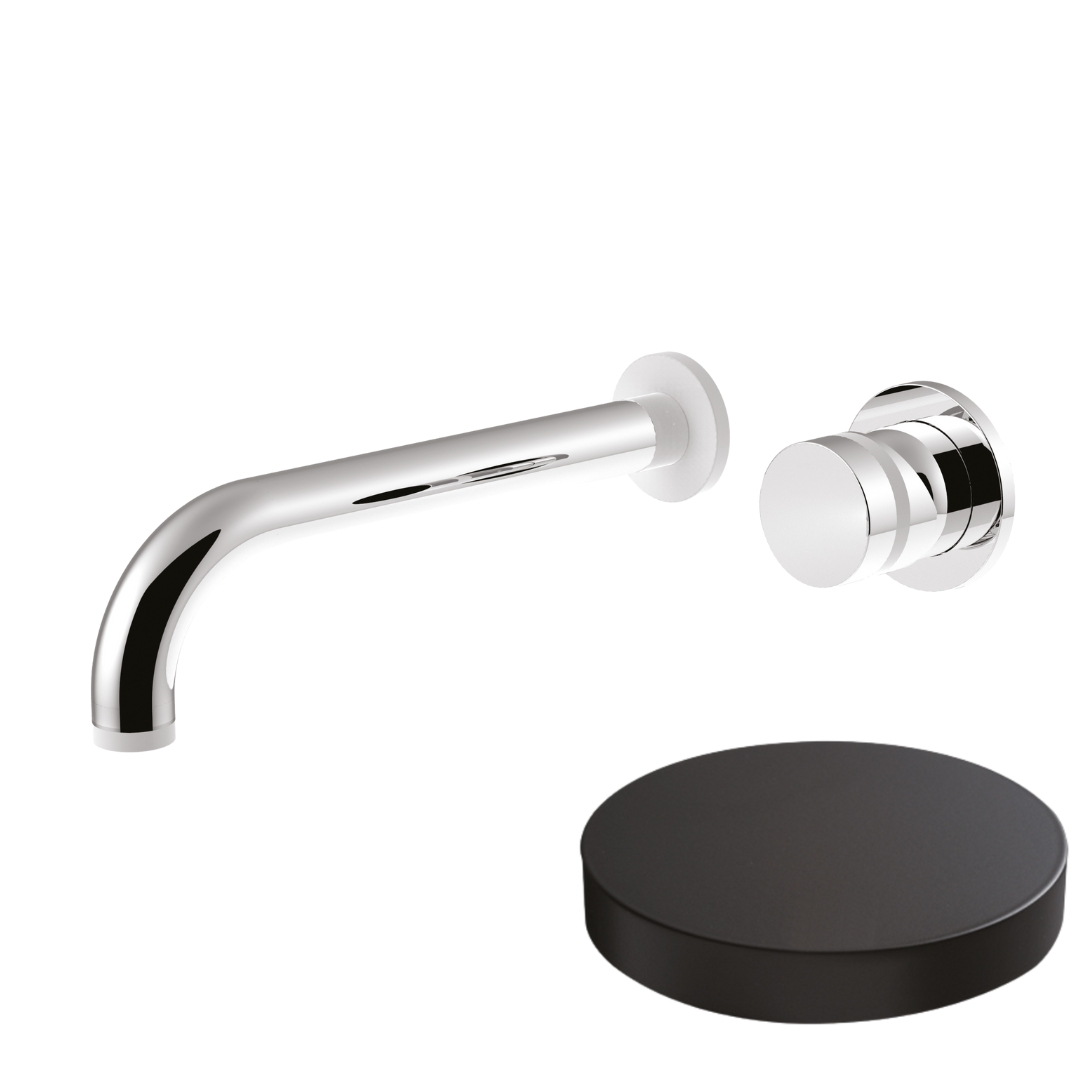 MR0025EPNO Внешняя часть встраиваемого смесителя для раковины Giulini My Ring (цвет - черный матовый)