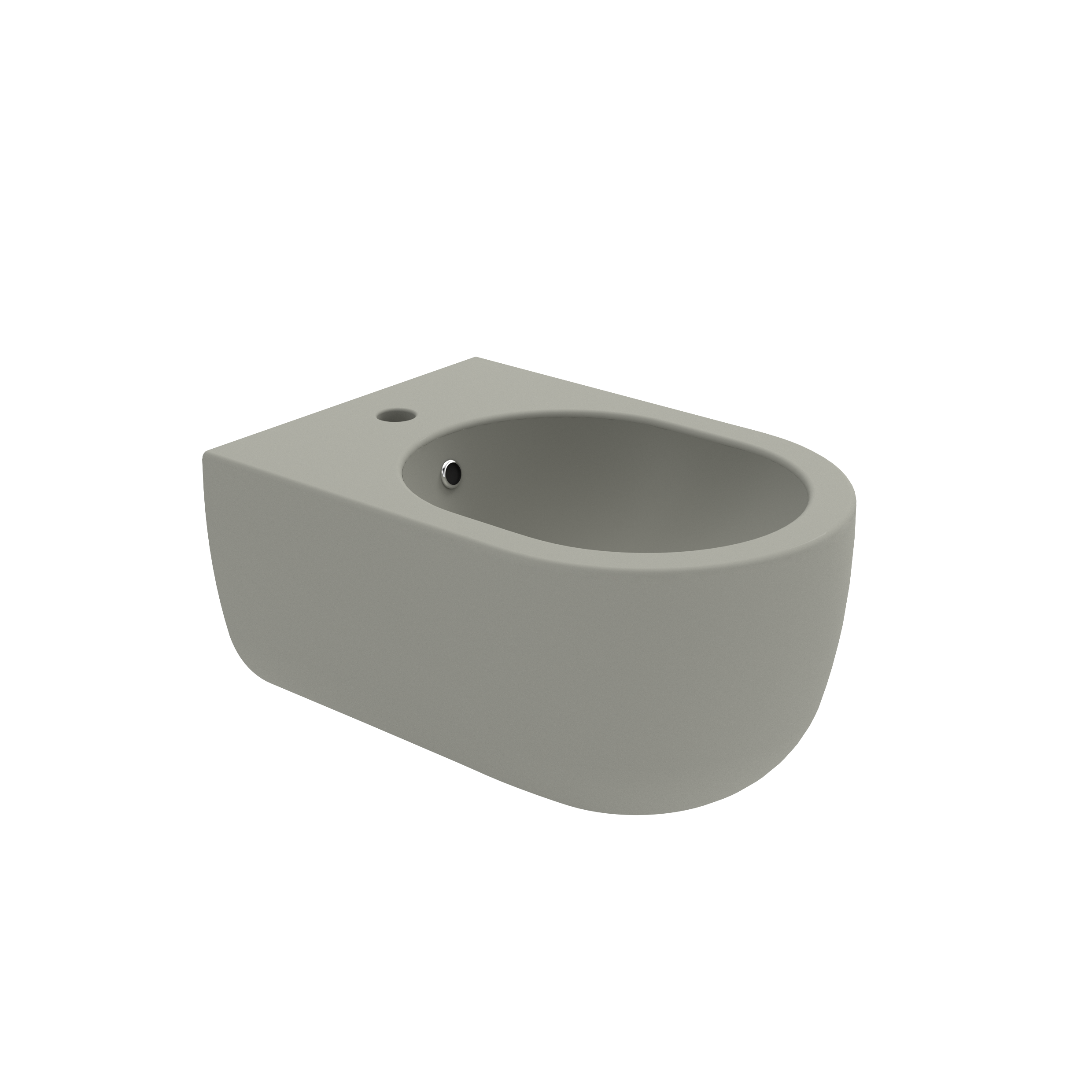 MIL220103 Биде подвесное Olympia Milady с 1 отв (цвет - серый матовый)