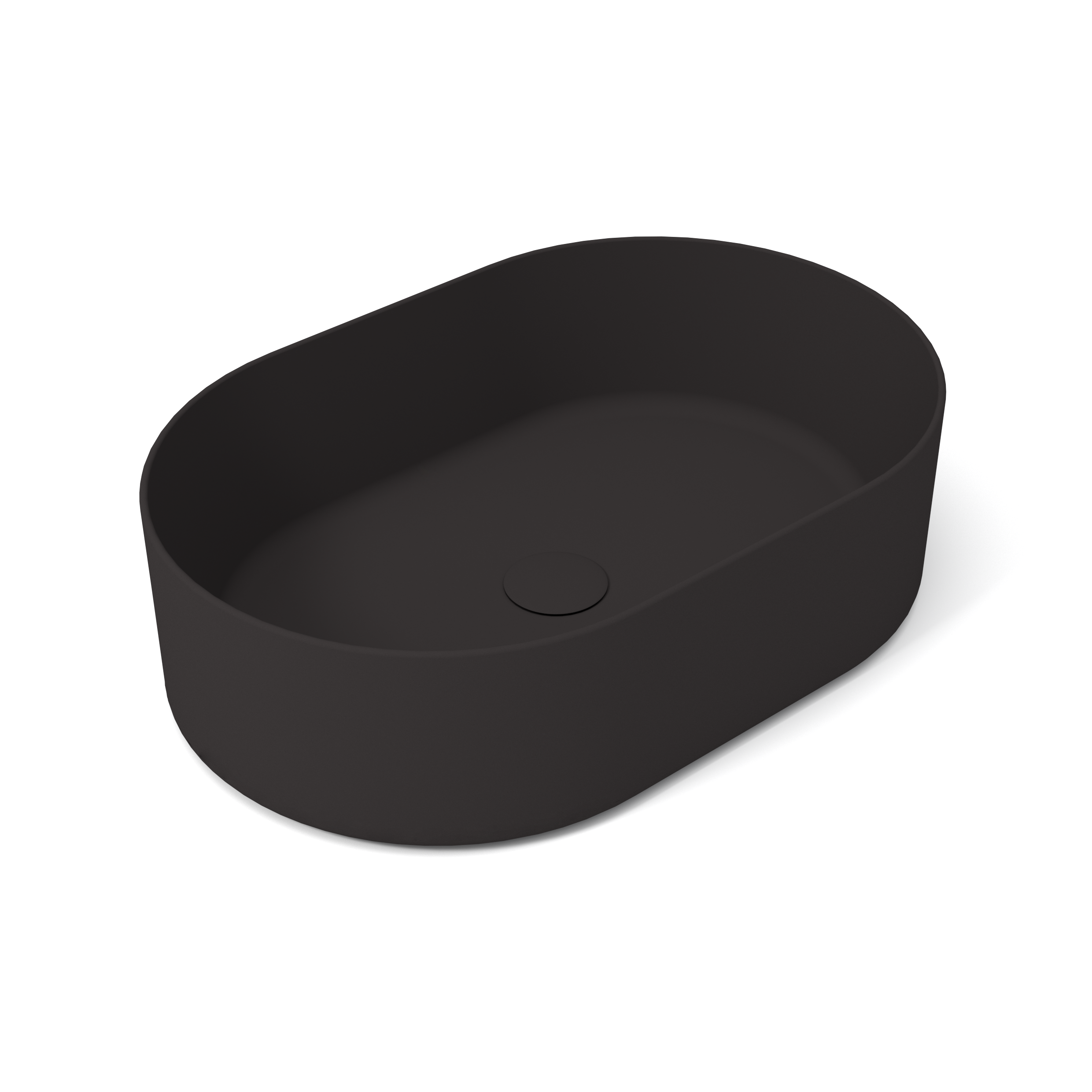 OPE42OV60023 Раковина накладная Olympia Open 60x40x17 cm (цвет - черный матовый)