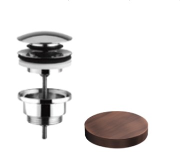 5105LVROP Донный клапан Giulini Up&Down 1”1/4 (цвет- медь матовая)