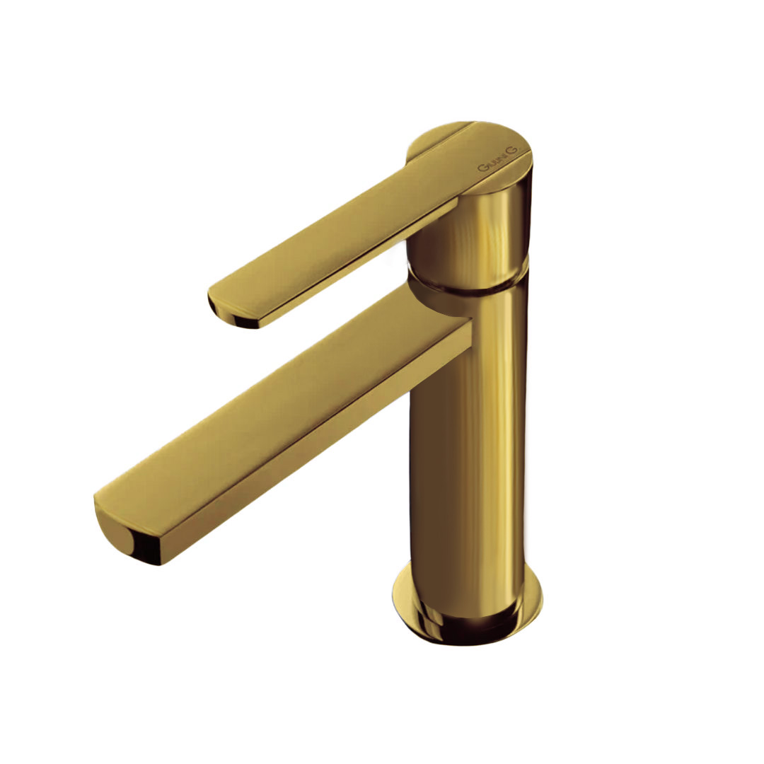 5805/SCOSP Однорычажный смеситель для раковины Surf Giulini, без донного клапана (цвет - золото брашированное)