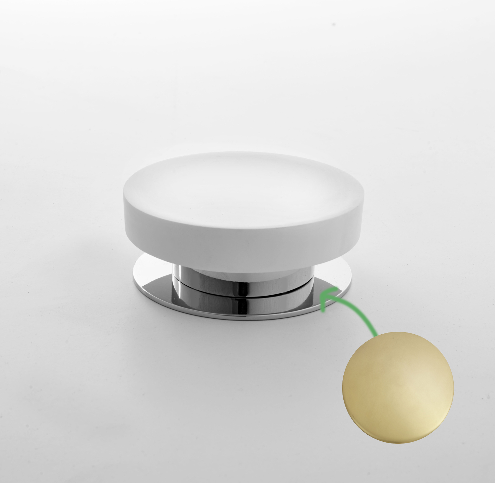 K/622/59/SSF Мыльница Etrusca Dinamic, искусственный камень (цвет - золото матовое сатинированное)