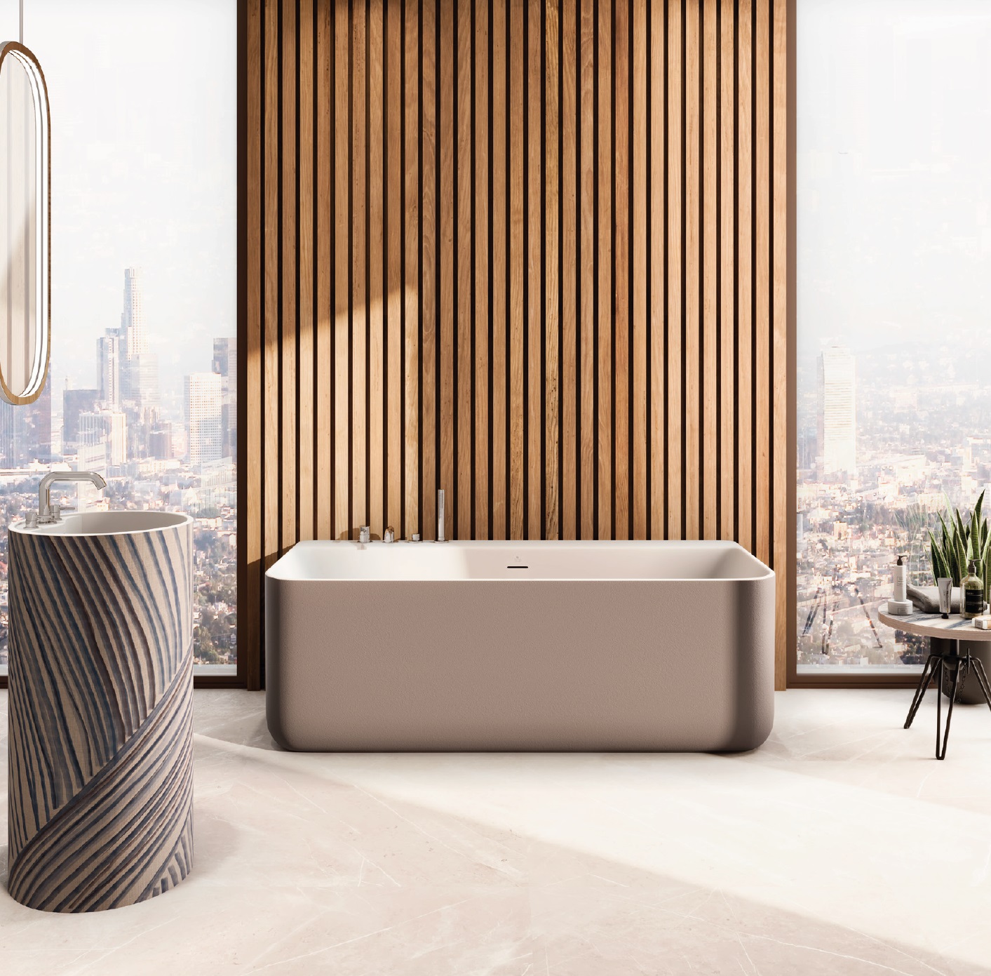 VSOA17580DCR Ванна Forma Aquae Oasi parete, пристенная, 175х80 см, материал TechFusion System (цвет - Decor Dress)