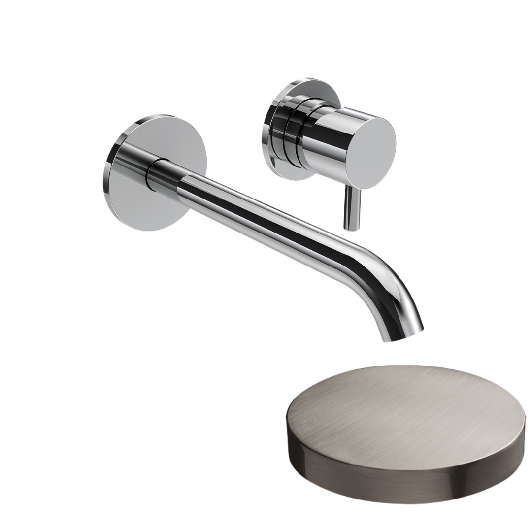 5925-18EPNKO Внешняя часть смесителя встраиваемого для раковины Giulini My Future XL ,излив 18 см,без донного клапана (цвет - никель матовый)