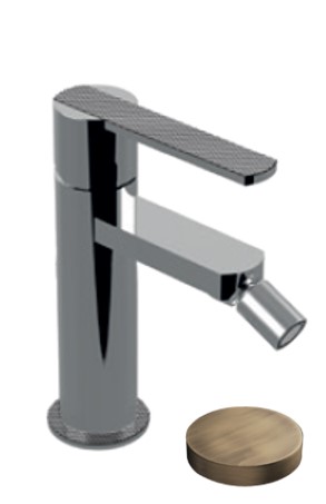 5807/SCDLBROP Cмеситель для биде однорычажный Giulini Surf Deluxe без донного клапана (цвет - бронза матовая)