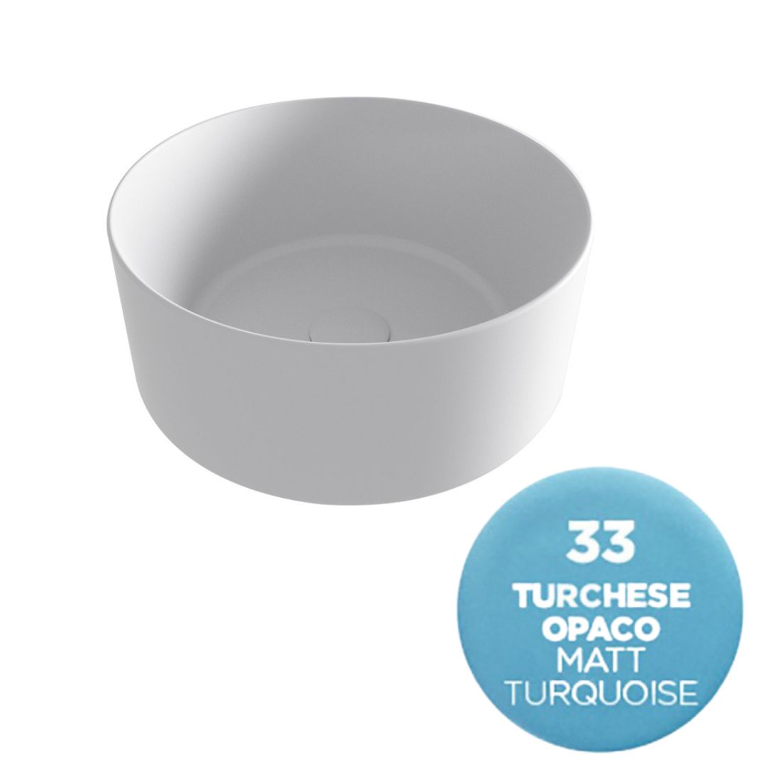 OPE42TO40033 Раковина накладная Olympia Open, 40х40х17 см (цвет - голубой матовый)