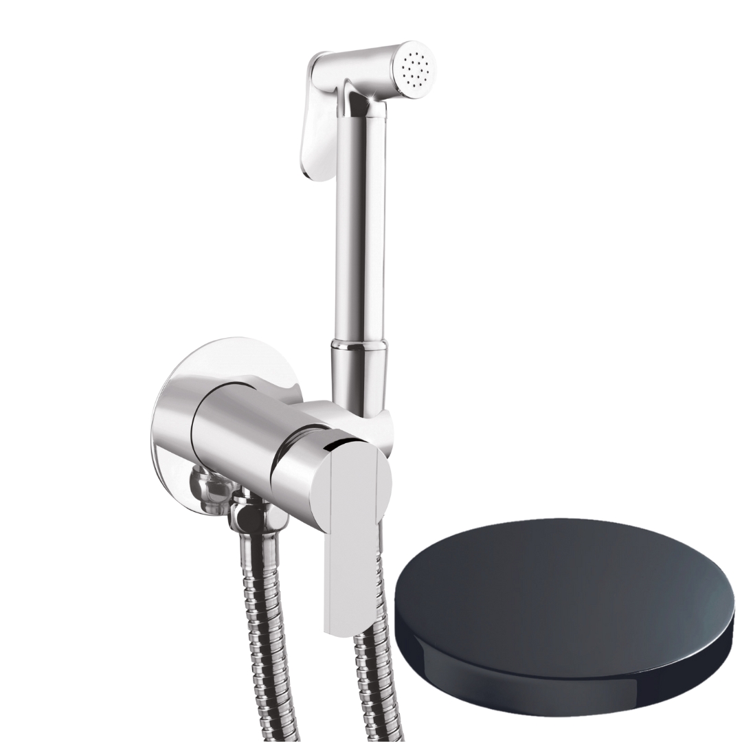 SH25/SEPCRN Внешняя часть гигиенического душа Giulini Surf со смесителем (цвет - графит)