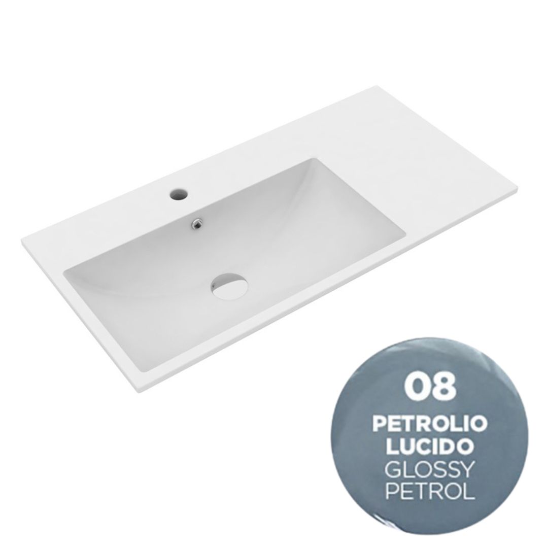 TUE4875108 Раковина Olympia Tutto Evo 75x45 см, с 1 отв. подвесная/встраиваемая (цвет - нефть глянцевый)