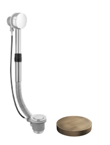 5014BROP Слив-перелив для ванны Giulini (цвет - матовая бронза)