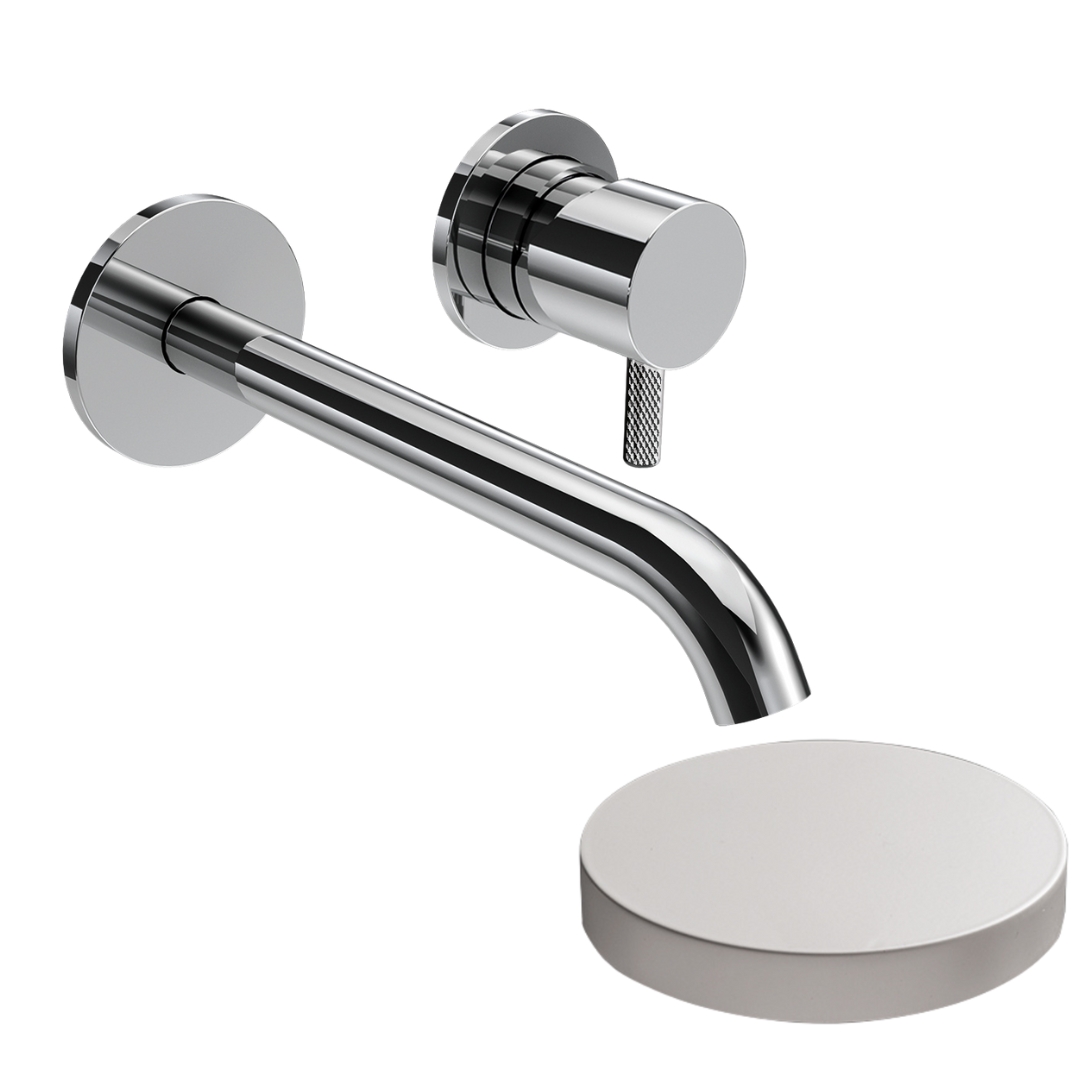 5925-18DEPBO Внешняя часть смесителя встраиваемого для раковины Giulini My Future XL Deluxe ,излив 18 см,без донного клапана (цвет - белый матовый)