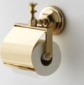 1704/C/55 Бумагодержатель Etrusca Diamond с крышкой (цвет - золото)