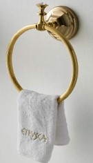 1715/55 Полотенцедержатель круглый Etrusca Diamond (цвет - золото)