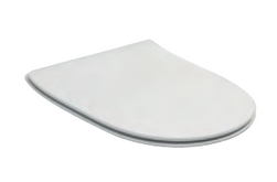 C9VIT01 Сиденье с микролифтом и съемными петлями тонкое для унитаза Olympia Vittoria (цвет - белый глянцевый)