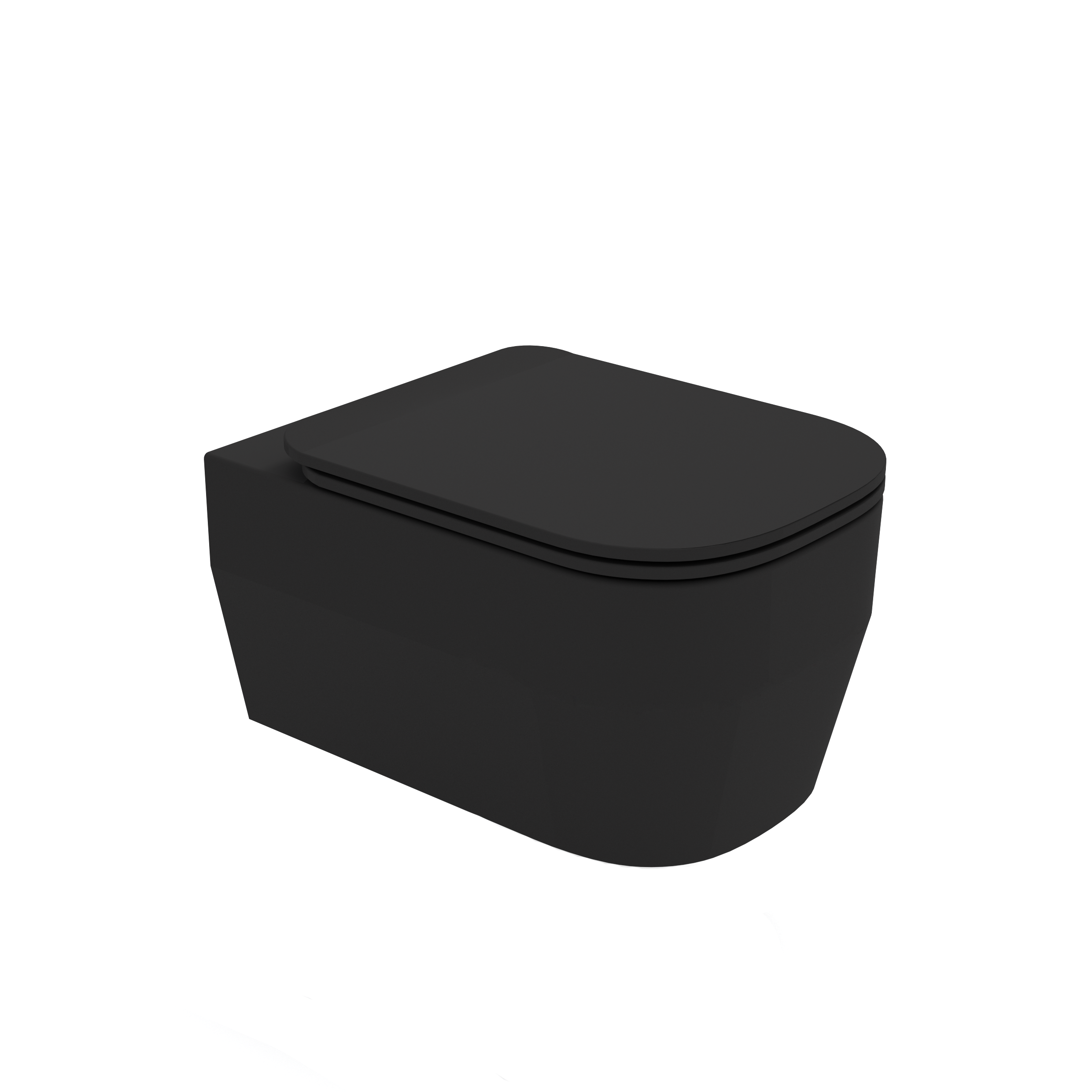 TUE1202R23 Унитаз подвесной безободковый Olympia Tutto-evo (цвет - черный матовый)