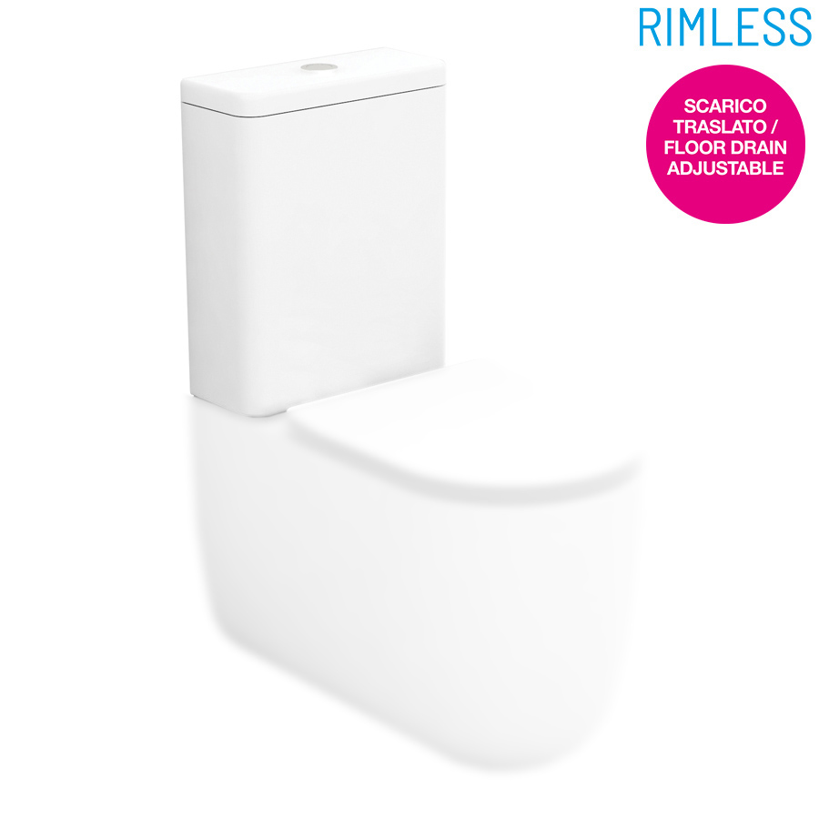 MIL71PF101 Бачок Olympia Milady с двухрежимным сливным механизмом, 3/4,5 л (цвет - белый глянцевый)