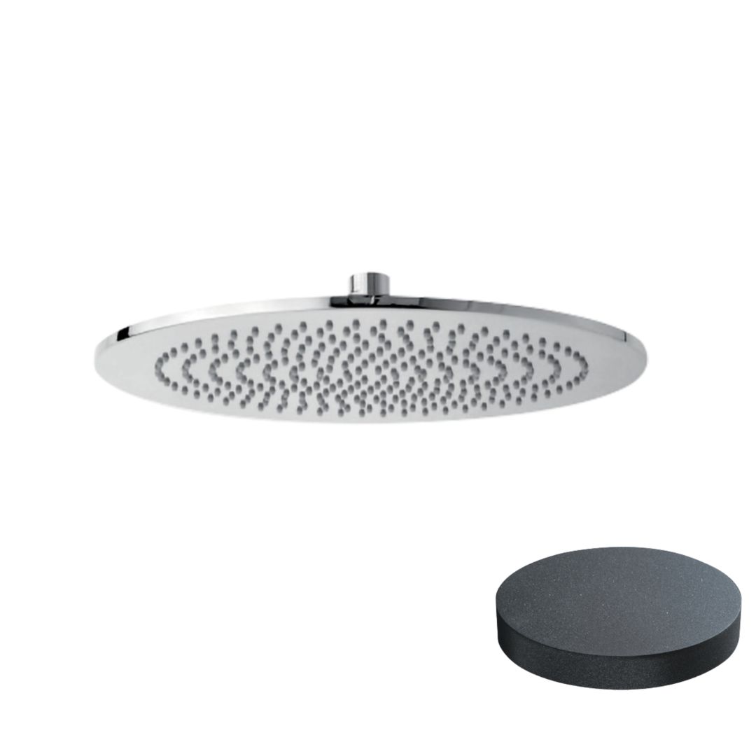 1707-25GF Верхний душ Giulini с защитой от известняка, Ø 250 мм, латунь (цвет - графит)