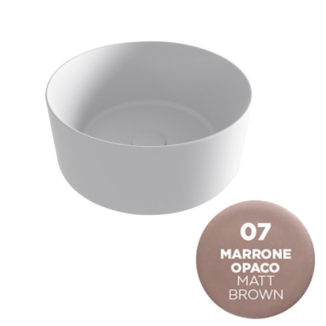 OPE42TO40007 Раковина накладная Olympia Open, 40х40х17 см (цвет -бежевый матовый)