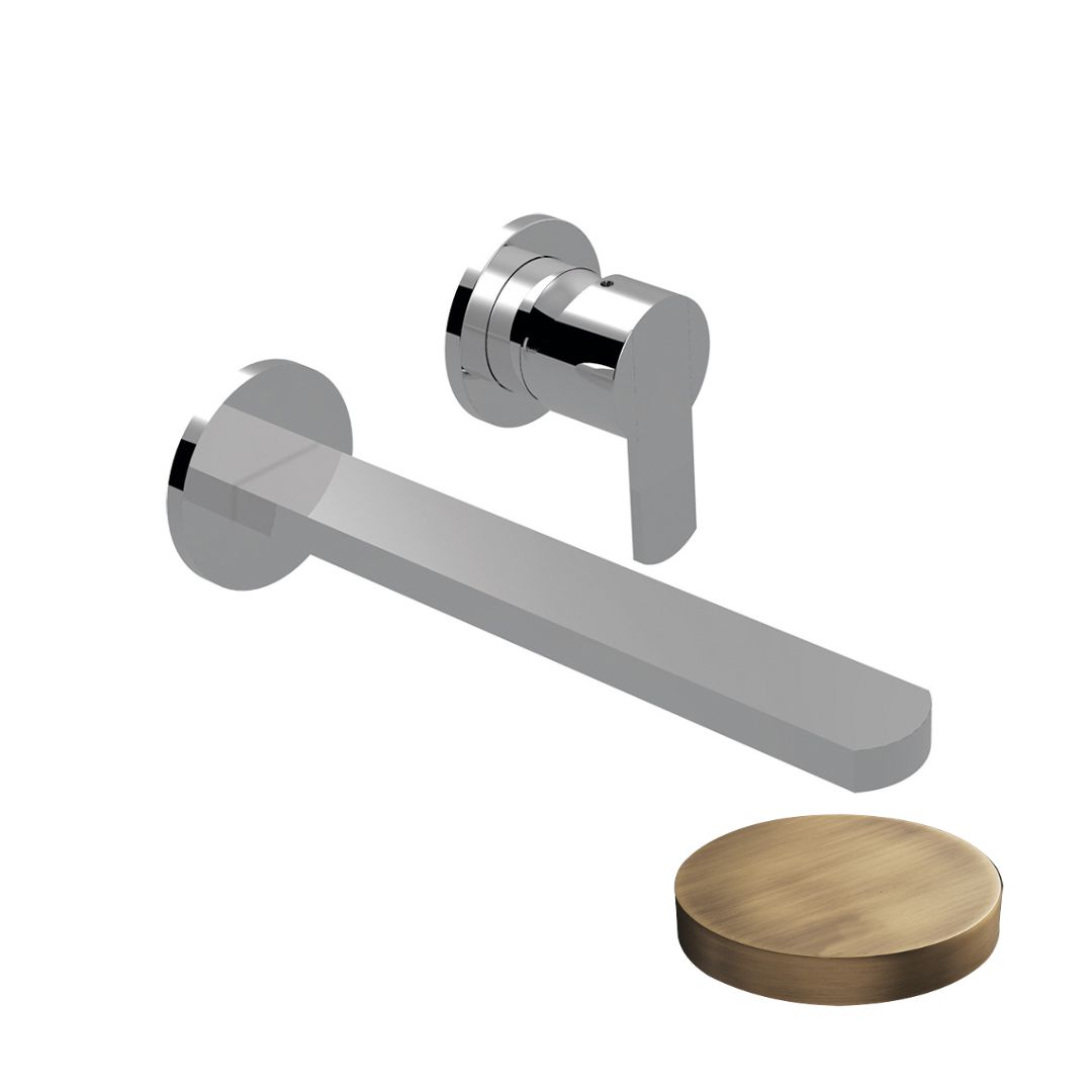 5825-20EPBROP Внешняя часть смесителя для раковины встраиваемого Giulini Surf, излив 20 см, без донного клапана (цвет - бронза матовая)